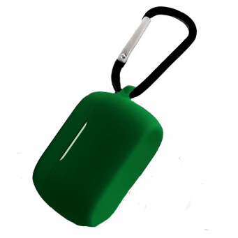 Jabra Elite 4 Active Bud Silicone Case Cover with Shockproof-Shell, Washable Housing Anti Dust Silicone Sleeve, Simple Solid Color Earphone Cover Charging Box Case &ndash; Dark Green | iCare