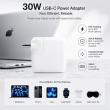 Apple MacBook Air, iPad, iPhone, Apple Vision Pro, Apple Watch &amp; AirPods 30W USB-C Fast Charger | iCare