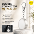 Apple Watch Series 1-10, SE &amp; Ultra Magnetic Wireless Charger with Keychain | Dual USB-C &amp; Lightning Connector | iCare