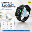 Apple Watch Series 1-10, SE &amp; Ultra Magnetic Wireless Charger with Keychain | Dual USB-C &amp; Lightning Connector | iCare
