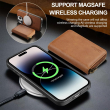 Apple iPhone 12 &ndash; 15 Series Magnetic PU Leather Card Holder MagSafe Wallet with Zipper | iCare