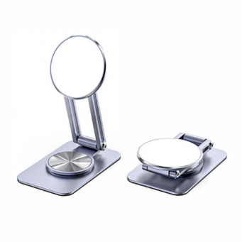 MAGNETIC DESK PHONE STAND- Rectangle Foldable, Rotatable &amp; fully adjustable &ndash; your perfect hands-free desk companion! ✔ 360&deg; rotation base ✔ 0 &ndash; 180&deg; angle &amp; height adjustment ✔ Strong magnetic | iCare