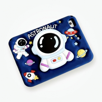 Tablet Case Compatible Apple iPad PRO 11 2018/2020/2021/2022/2024 &amp; iPad Air 6 2024 M2 11 INCH Cute Kids Boys 3D Cartoon Astronaut with Stand &amp; Strap Soft Silicone Case &ndash; 11INCH | iCare