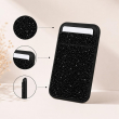 Glitter Magsafe Wallet Case | iCare Magnetic Glitter Wallet for iPhone &ndash; Sparkly Card Holder with Magnetic Closure, Slim PU Leather Wallet Purse, Stylish Glitter Design, Secure Credit Card and Cash Organizer for Women &amp; Girls &ndash; Black | Amlee