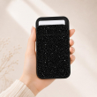 Glitter Magsafe Wallet Case | iCare Magnetic Glitter Wallet for iPhone &ndash; Sparkly Card Holder with Magnetic Closure, Slim PU Leather Wallet Purse, Stylish Glitter Design, Secure Credit Card and Cash Organizer for Women &amp; Girls &ndash; Black | Amlee