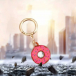 AirTag Silicone Donut Case Cute Protective Cover for Apple AirTag, Soft Anti-Scratch Holder with Keychain, Lightweight &amp; Durable Air Tag Accessories for Pets, Keys, Bags &amp; Luggage &ndash; Pink | iCare