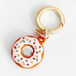 AirTag Silicone Donut Case Cute Protective Cover for Apple AirTag, Soft Anti-Scratch Holder with Keychain, Lightweight &amp; Durable Air Tag Accessories for Pets, Keys, Bags &amp; Luggage &ndash; Beige | iCare