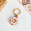 AirTag Silicone Donut Case Cute Protective Cover for Apple AirTag, Soft Anti-Scratch Holder with Keychain, Lightweight &amp; Durable Air Tag Accessories for Pets, Keys, Bags &amp; Luggage &ndash; Beige | iCare