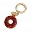 AirTag Silicone Donut Case Cute Protective Cover for Apple AirTag, Soft Anti-Scratch Holder with Keychain, Lightweight &amp; Durable Air Tag Accessories for Pets, Keys, Bags &amp; Luggage &ndash; Brown | iCare