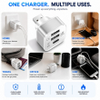 Mini USB Hub Splitter | 1 Male to 3 Multi USB Expander | 2 USB Ports + 1 Type-C Port &ndash; WHITE | iCare