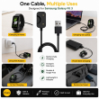 Samsung Fit 3 Charging Cable, 1 Metre USB-A, Fast Charging with Overcharge Protection &ndash; Black | iCare