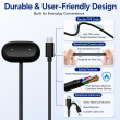 Google Fit Air Charging Cable Type C Charging Magnetic Charger Dock | Durable Portable PD-C Cable | Safe &amp; Stable Charging Replacement Charger &ndash; Black | iCare