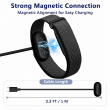 Google Fit Air Charging Cable Type C Charging Magnetic Charger Dock | Durable Portable PD-C Cable | Safe &amp; Stable Charging Replacement Charger &ndash; Black | iCare