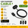 Google Fit Air Charging Cable Type C Charging Magnetic Charger Dock | Durable Portable PD-C Cable | Safe &amp; Stable Charging Replacement Charger &ndash; Black | iCare