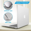 MacBook Air 13 Inch Compatible for A1466 &amp; A1369 Scratch Resistant Crystal Hard Shell Case, Transparent Laptop Cover &ndash; 2017 A1466 | iCare