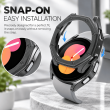 Samsung Galaxy Watch5 40mm Hard PC Chrome Protective Case, Electroplated Lightweight Smartwatch Bumper Cover, Scratch-Resistant Protective Shell with Precise Button Cutouts, iCare
