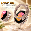 Samsung Galaxy Watch5 40mm Hard PC Chrome Protective Case, Electroplated Lightweight Smartwatch Bumper Cover, Scratch-Resistant Protective Shell with Precise Button Cutouts, iCare
