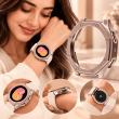 Samsung Galaxy Watch5 40mm Hard PC Chrome Protective Case, Electroplated Lightweight Smartwatch Bumper Cover, Scratch-Resistant Protective Shell with Precise Button Cutouts, iCare