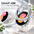 Samsung Galaxy Watch5 40mm Hard PC Chrome Protective Case, Electroplated Lightweight Smartwatch Bumper Cover, Scratch-Resistant Protective Shell with Precise Button Cutouts, iCare