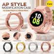 Samsung Galaxy Watch5 40mm Hard PC Chrome Protective Case, Electroplated Lightweight Smartwatch Bumper Cover, Scratch-Resistant Protective Shell with Precise Button Cutouts, iCare