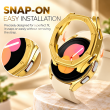 Samsung Galaxy Watch5 40mm Hard PC Chrome Protective Case, Electroplated Lightweight Smartwatch Bumper Cover, Scratch-Resistant Protective Shell with Precise Button Cutouts, iCare