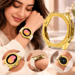Samsung Galaxy Watch5 40mm Hard PC Chrome Protective Case, Electroplated Lightweight Smartwatch Bumper Cover, Scratch-Resistant Protective Shell with Precise Button Cutouts, iCare