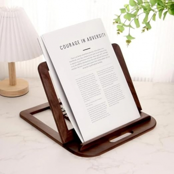 Laptops up to 17 Inch Adjustable Pine Wood Angular Laptop Stand &amp; Holder Foldable Desk Riser with Heat Ventilation | iCare
