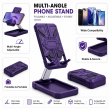 Iron Man Mobile Stand &amp; Holder | Foldable Adjustable Metal Phone Stand &ndash; Purple | iCare