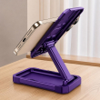Iron Man Mobile Stand &amp; Holder | Foldable Adjustable Metal Phone Stand &ndash; Purple | iCare