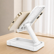 Iron Man Mobile Stand &amp; Holder | Foldable Adjustable Metal Phone Stand &ndash; White | iCare