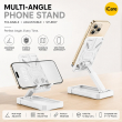 Iron Man Mobile Stand &amp; Holder | Foldable Adjustable Metal Phone Stand &ndash; White | iCare