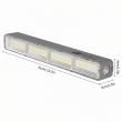 Portable Rechargeable LED Light 20cm/30cm/40cm | 2400mAh Cordless Camping Light &ndash; 30 Cm | iCare