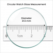 31.5mm Round Smartwatch Screen Protector Tempered Glass- Pack Of 2| HD Clear 9H Scratch-Resistant Screen Guard, Bubble-Free Installation, Anti-Fingerprint Coating