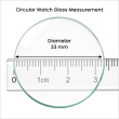 Round Watch Screen Protector | Tempered Glass Compatible with 33mm, 34mm, 35mm, 35.5mm, 36mm &amp; 36.5mm Smartwatches | iCare