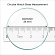 Round Watch Screen Protector | Tempered Glass Compatible with 33mm, 34mm, 35mm, 35.5mm, 36mm &amp; 36.5mm Smartwatches | iCare