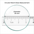 Round Watch Screen Protector | Tempered Glass Compatible with 33mm, 34mm, 35mm, 35.5mm, 36mm &amp; 36.5mm Smartwatches | iCare