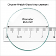 Round Watch Screen Protector | Tempered Glass Compatible with 33mm, 34mm, 35mm, 35.5mm, 36mm &amp; 36.5mm Smartwatches | iCare