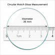 Round Watch Screen Protector | Tempered Glass Compatible with 33mm, 34mm, 35mm, 35.5mm, 36mm &amp; 36.5mm Smartwatches | iCare