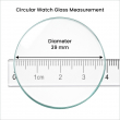 Round Watch Screen Protector | Tempered Glass Compatible with 37mm, 37.5mm, 38mm, 38.5mm, 39mm &amp; 39.5mm Smartwatches | iCare