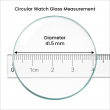 Round Watch Screen Protector Pack of 2 | Ultra Smooth Touch Tempered Glass &ndash; 41.5mm | iCare
