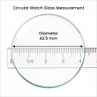 Round Watch Screen Protector Pack of 2 | Ultra Smooth Touch Tempered Glass &ndash; 42.5mm | iCare