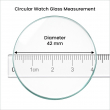 Round Watch Screen Protector Pack of 2 | Ultra Smooth Touch Tempered Glass &ndash; 42mm | iCare