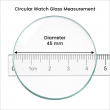 Universal Watch Round Glass Screen Protector Set of 2 | 43mm, 44mm, 45mm &amp; 46mm Tempered Glass | iCare