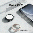 Universal Watch Round Glass Screen Protector Set of 2 | 43mm, 44mm, 45mm &amp; 46mm Tempered Glass | iCare
