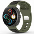 Samsung Watch8 Strap 2 Color | Samsung Galaxy Watch 8/8 Classic (40/44/46mm) Durable Two-Tone Silicone Sport Band &ndash; Black+Green | iCare