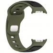Samsung Watch8 Strap 2 Color | Samsung Galaxy Watch 8/8 Classic (40/44/46mm) Durable Two-Tone Silicone Sport Band &ndash; Black+Green | iCare