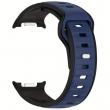 Samsung Watch8 Strap 2 Color | Samsung Galaxy Watch 8/8 Classic (40/44/46mm) Durable Two-Tone Silicone Sport Band &ndash; Blue+Black | iCare