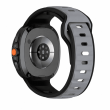Samsung Watch8 Strap 2 Color | Samsung Galaxy Watch 8/8 Classic (40/44/46mm) Durable Two-Tone Silicone Sport Band &ndash; Grey+Black | iCare