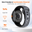 Samsung Watch8 Strap 2 Color | Samsung Galaxy Watch 8/8 Classic (40/44/46mm) Durable Two-Tone Silicone Sport Band &ndash; Grey+Black | iCare