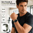 Samsung Watch8 Strap 2 Color | Samsung Galaxy Watch 8/8 Classic (40/44/46mm) Durable Two-Tone Silicone Sport Band &ndash; Black+Green | iCare